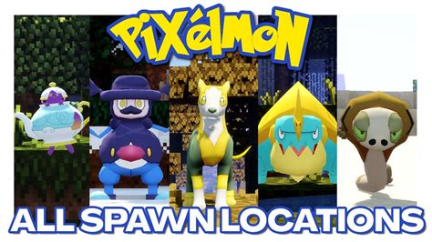 pixelmon spawn locations|pixelmon all pokemon spawn locations.